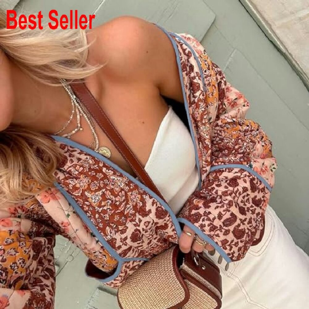 Reversible Quilted Jacket Cropped Lightweight Puf… - image 4